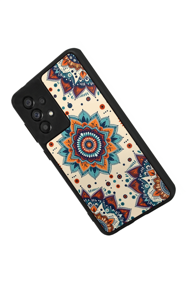 Samsung Galaxy A73 Uyumlu Mandaal Tasarımlı Glossy Premium Kılıf