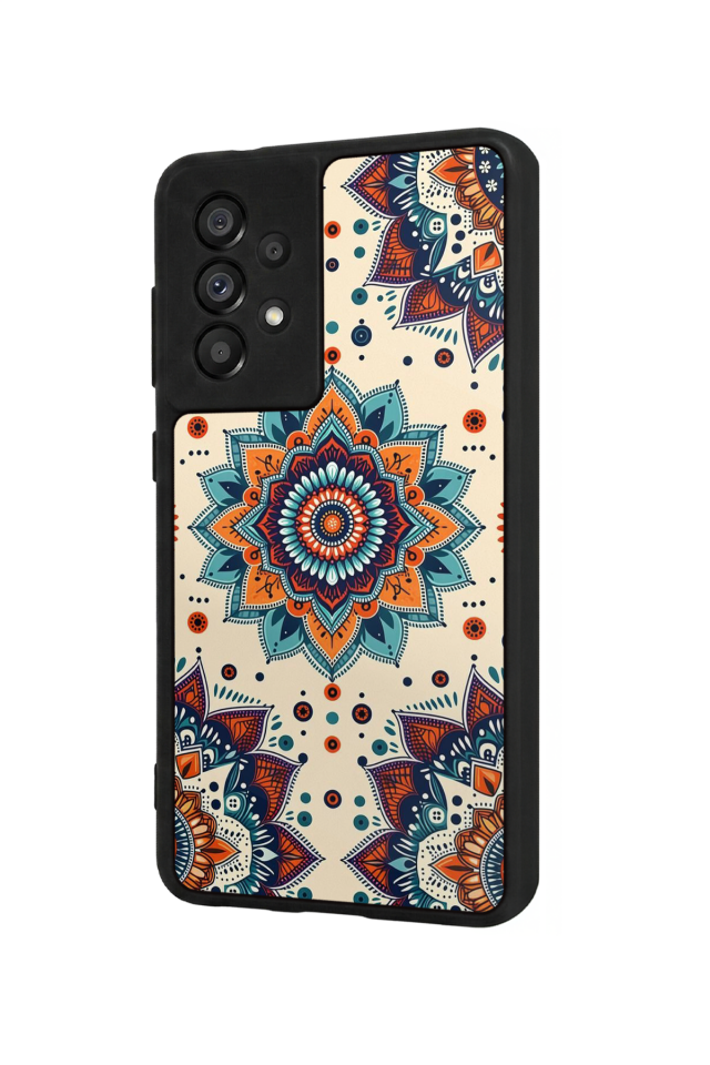 Samsung Galaxy A73 Uyumlu Mandaal Tasarımlı Glossy Premium Kılıf
