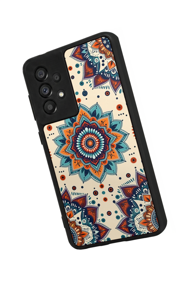 Samsung Galaxy A73 Uyumlu Mandaal Tasarımlı Glossy Premium Kılıf