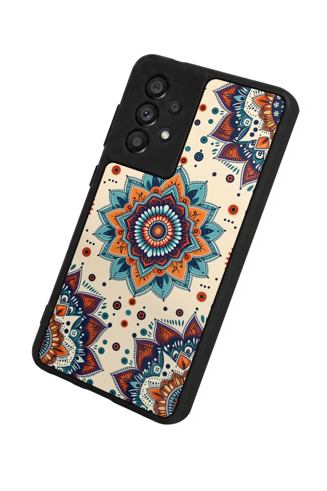Samsung Galaxy A73 Uyumlu Mandaal Tasarımlı Glossy Premium Kılıf