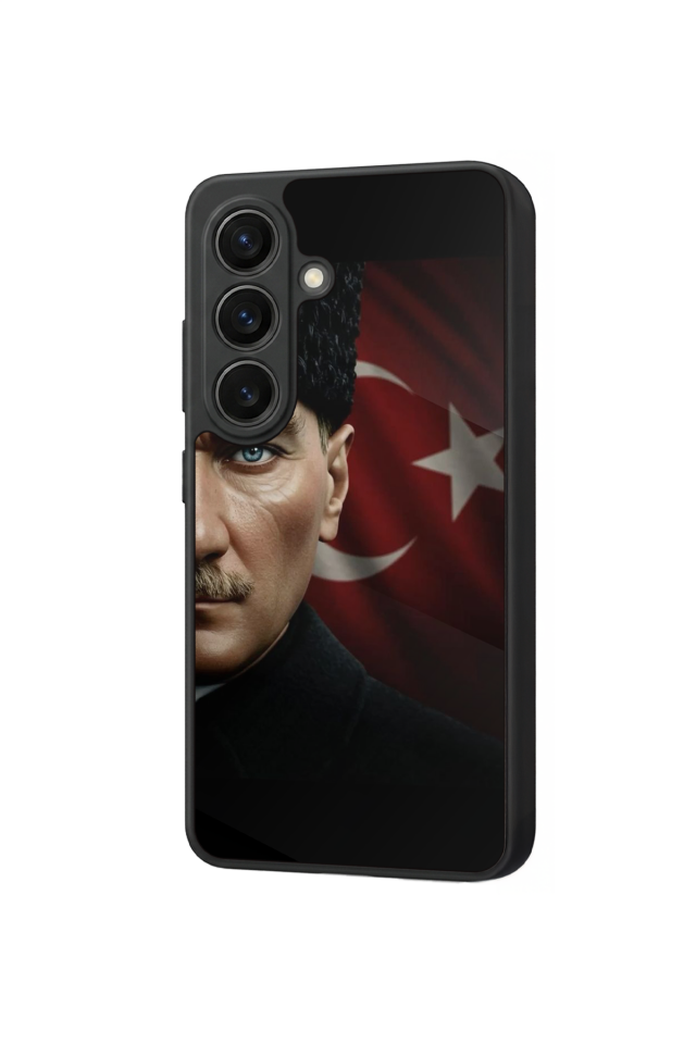Samsung Galaxy S26 Uyumlu Mustafa Kemal Ataturk Tasarımlı Glossy Premium Kılıf