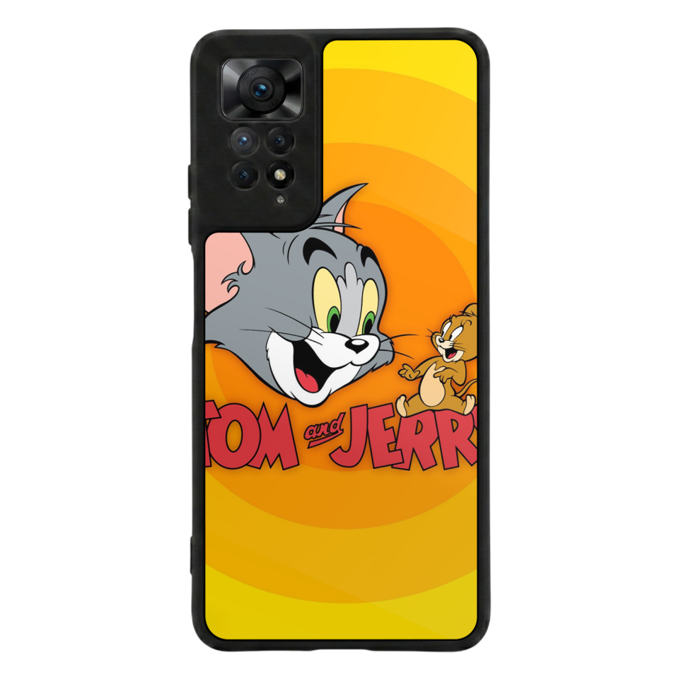 Xiaomi Redmi Note 11 Pro Uyumlu Tom And Jerry Tasarımlı Glossy Premium Kılıf