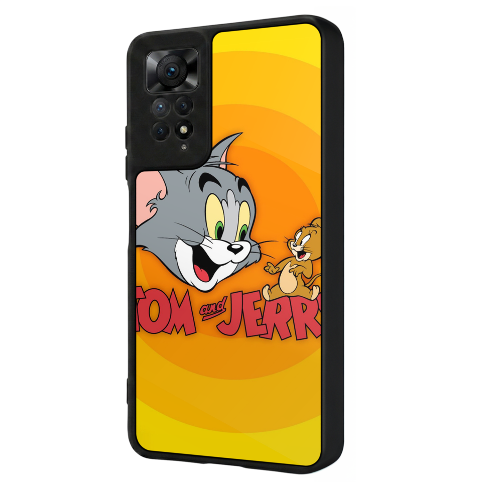 Xiaomi Redmi Note 11 Pro Uyumlu Tom And Jerry Tasarımlı Glossy Premium Kılıf