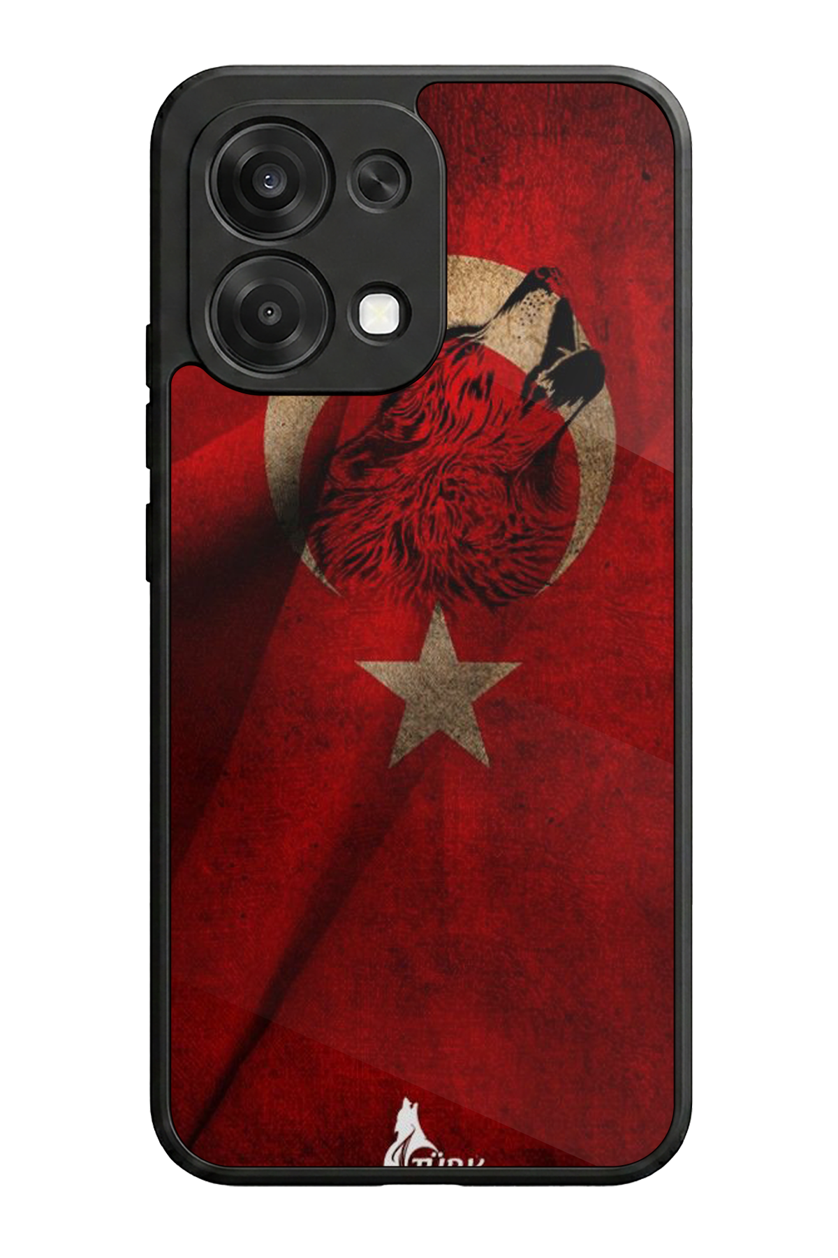 Oppo A6 Pro Uyumlu Türk Bayragi Tasarımlı Glossy Premium Kılıf