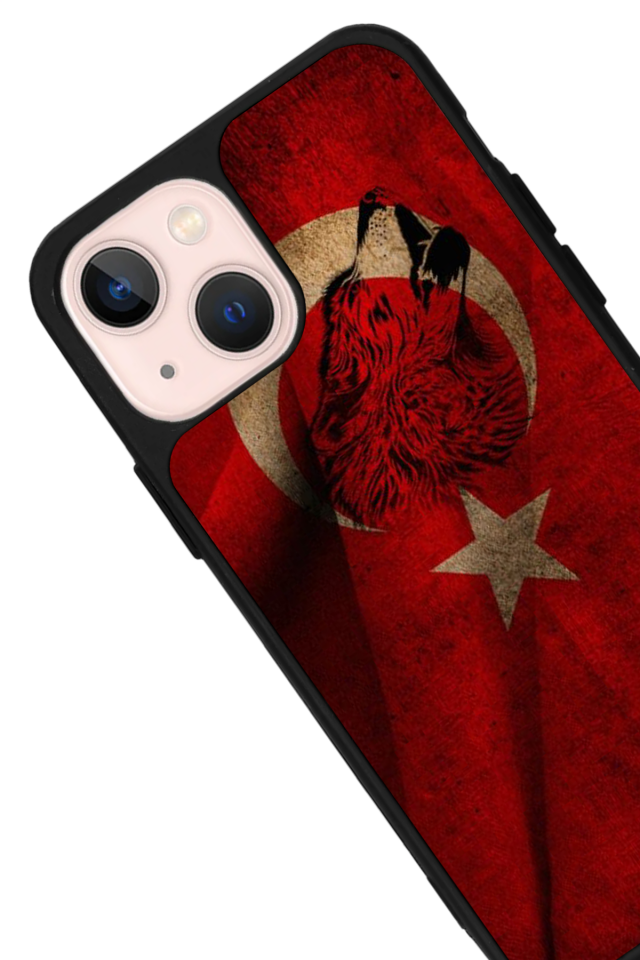 iPhone 13 Mini Uyumlu Türk Bayragi Tasarımlı Glossy Premium Kılıf