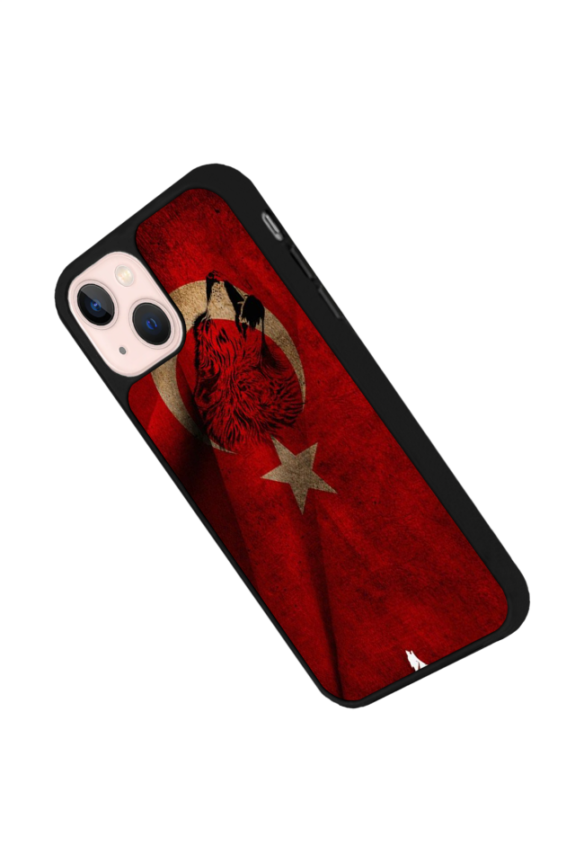 iPhone 13 Mini Uyumlu Türk Bayragi Tasarımlı Glossy Premium Kılıf