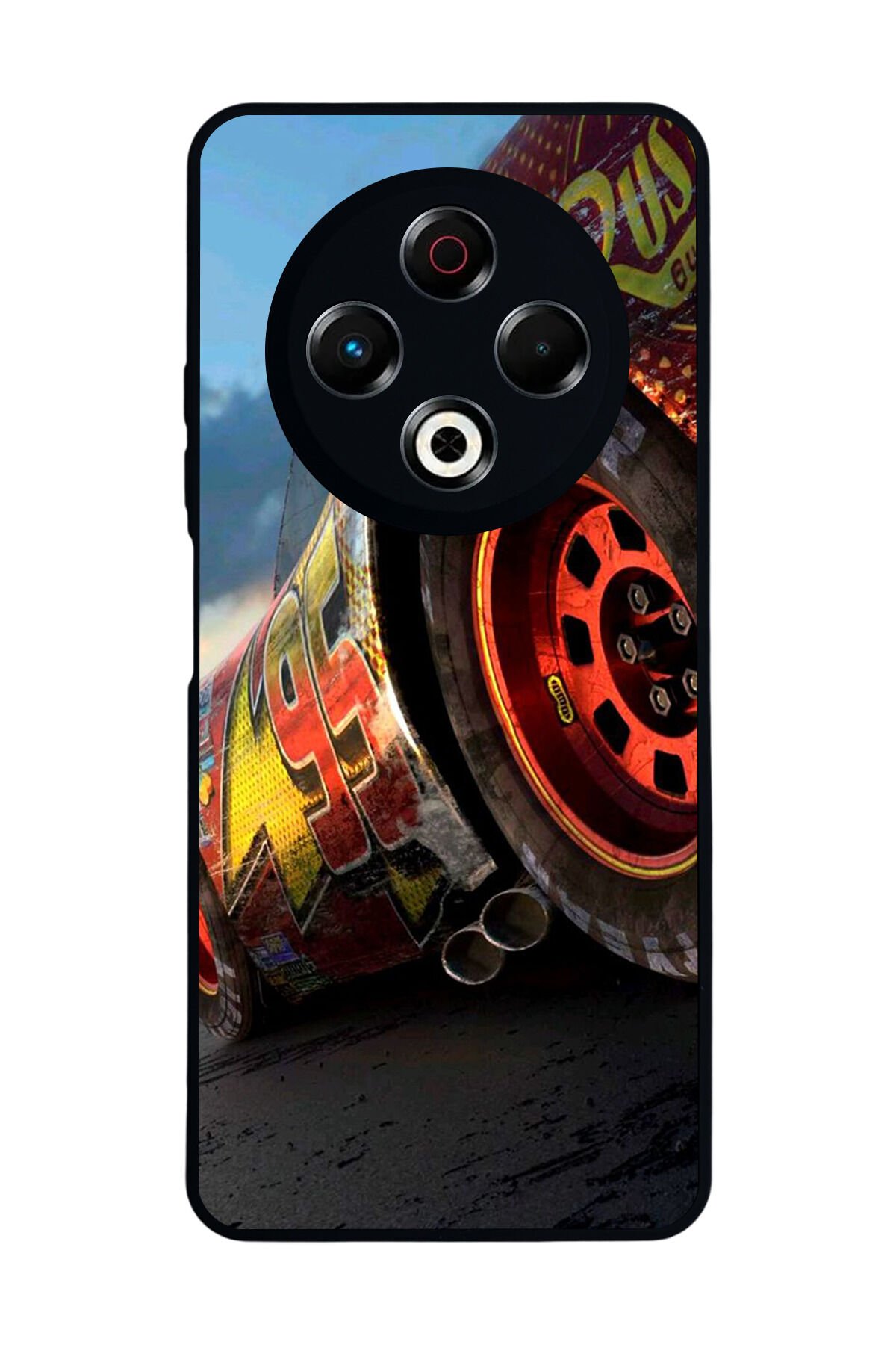 Tecno Spark 30 Uyumlu Simsek McQueen Tasarımlı Glossy Premium Kılıf