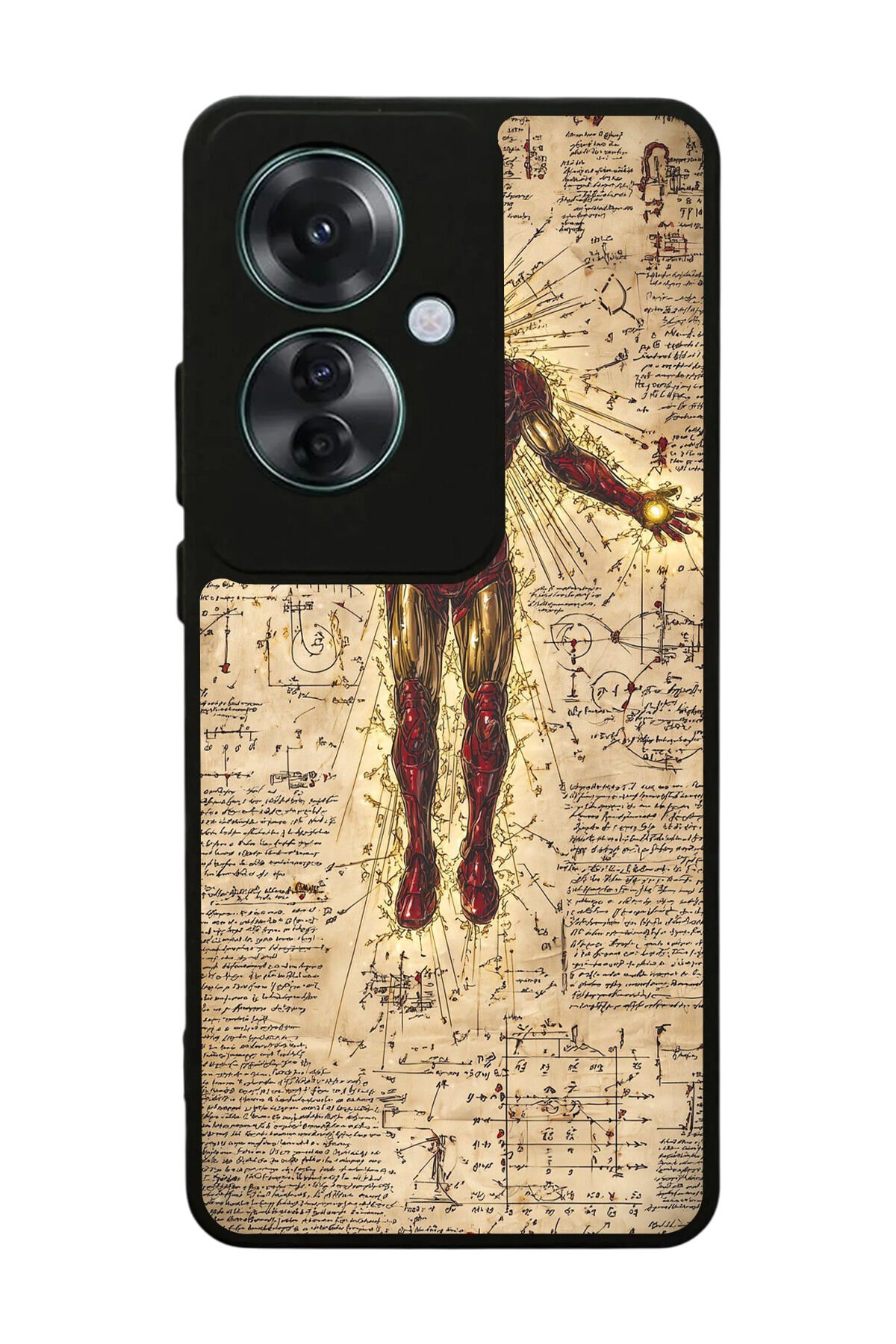 Oppo Reno 11F Uyumlu Iron Man ( Demir Adam ) Tasarımlı Glossy Premium Kılıf