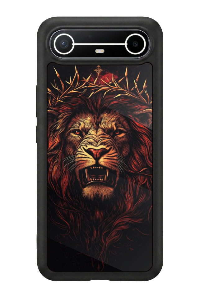 Tecno Spark Slim 5G Uyumlu Aslan Tasarımlı Glossy Premium Kılıf