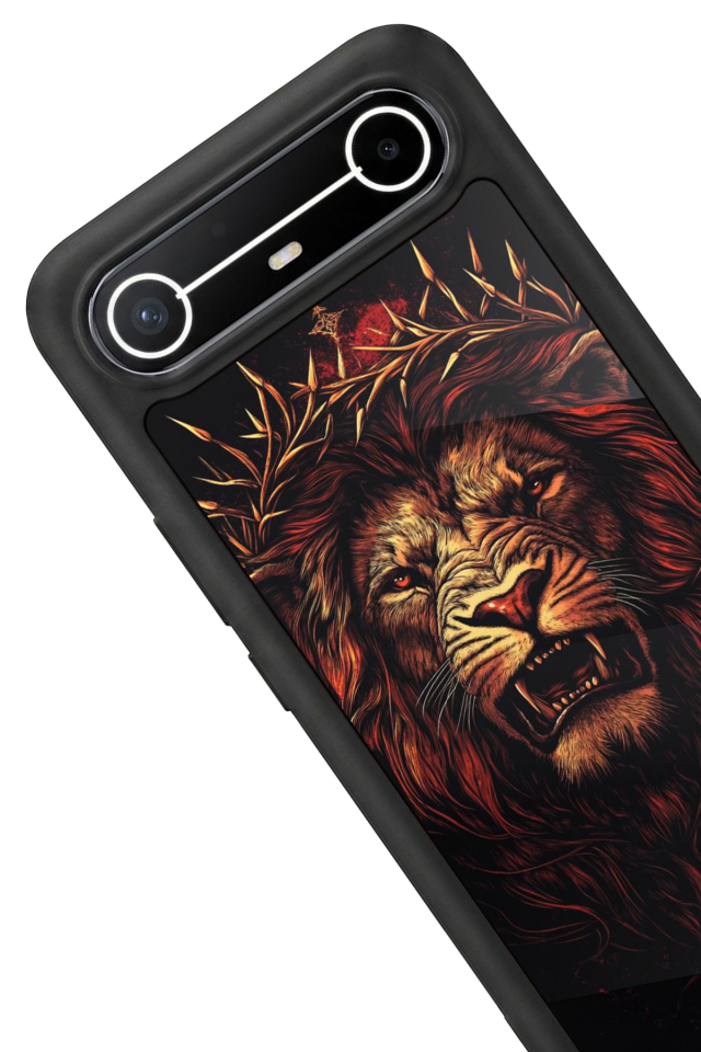 Tecno Spark Slim 5G Uyumlu Aslan Tasarımlı Glossy Premium Kılıf
