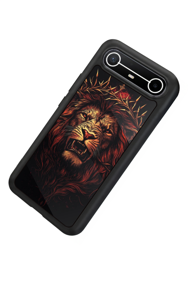 Tecno Spark Slim 5G Uyumlu Aslan Tasarımlı Glossy Premium Kılıf