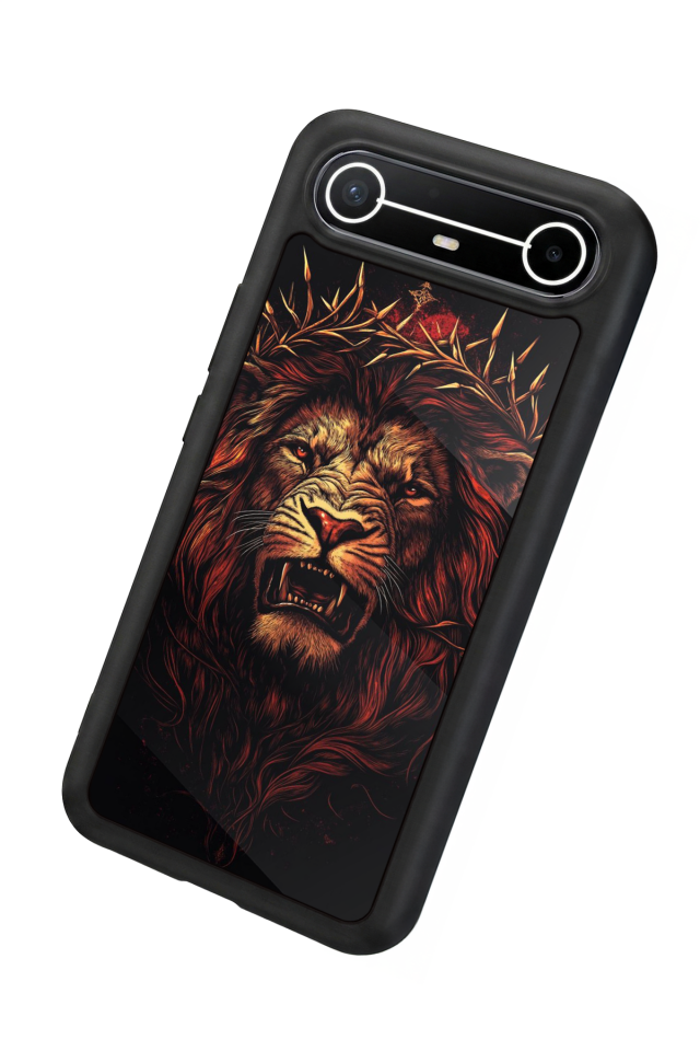 Tecno Spark Slim 5G Uyumlu Aslan Tasarımlı Glossy Premium Kılıf