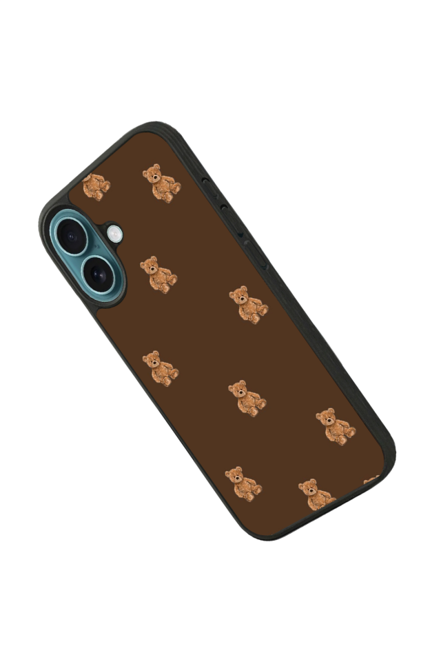 iPhone 16 Uyumlu Ayı Tasarımlı Glossy Premium Kılıf