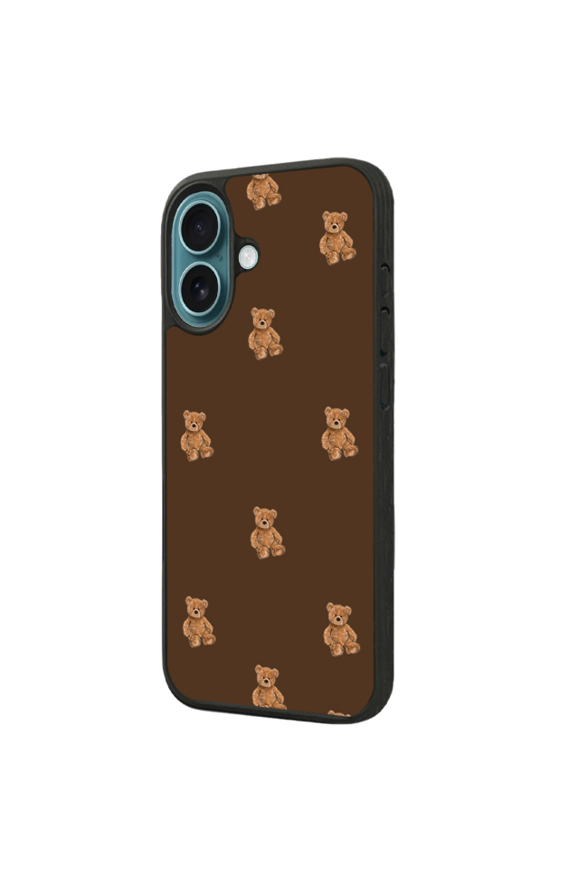 iPhone 16 Uyumlu Ayı Tasarımlı Glossy Premium Kılıf