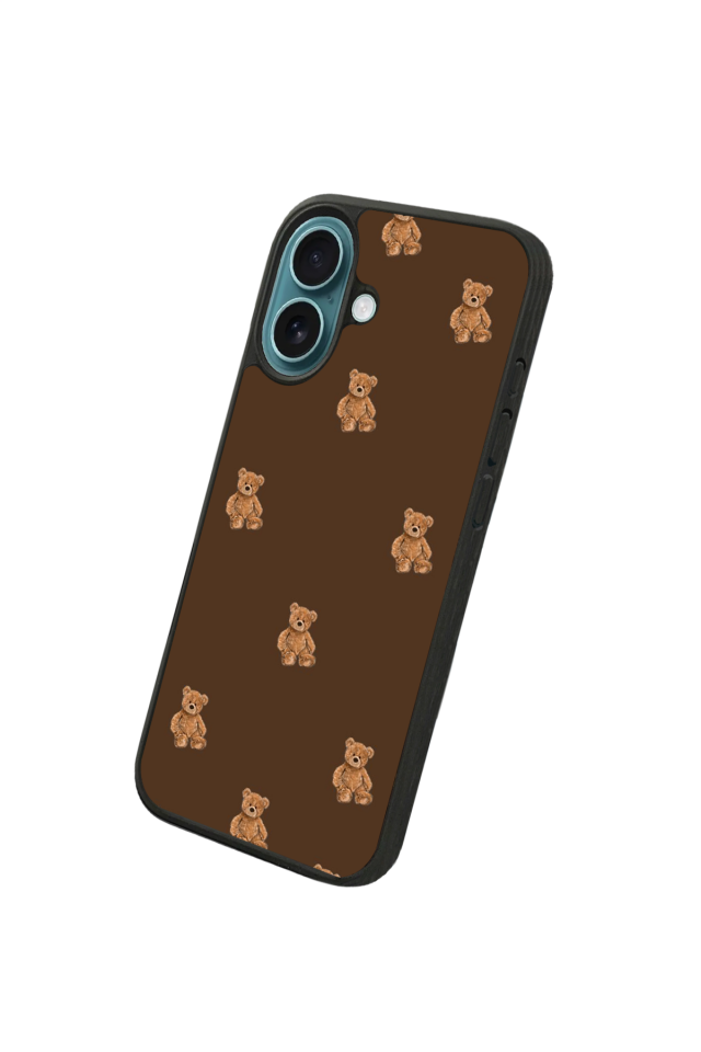 iPhone 16 Uyumlu Ayı Tasarımlı Glossy Premium Kılıf