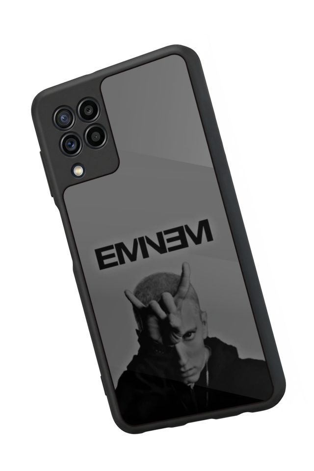 Samsung Galaxy M32 Uyumlu Eminem Tasarımlı Glossy Premium Kılıf
