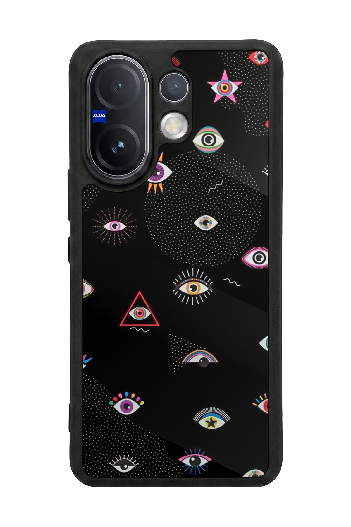 Vivo V60 Uyumlu Göz Tasarımlı Glossy Premium Kılıf