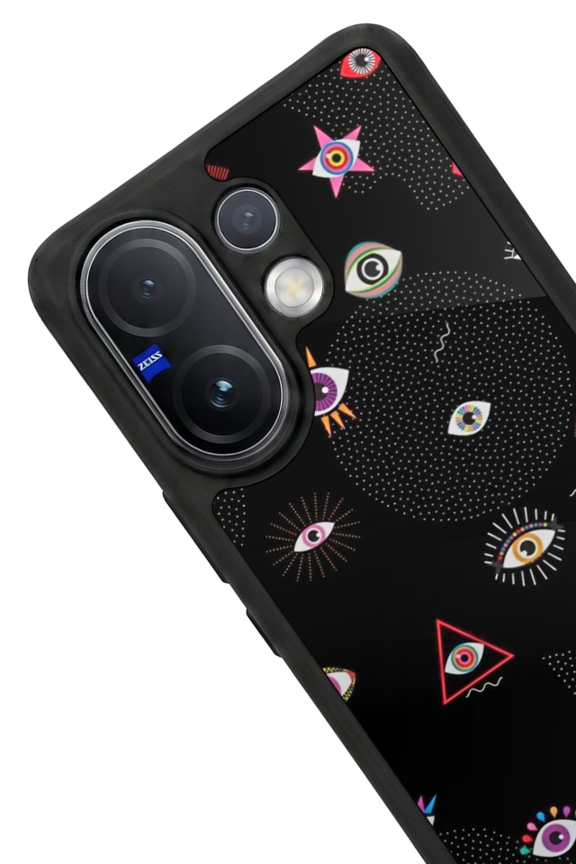 Vivo V60 Uyumlu Göz Tasarımlı Glossy Premium Kılıf