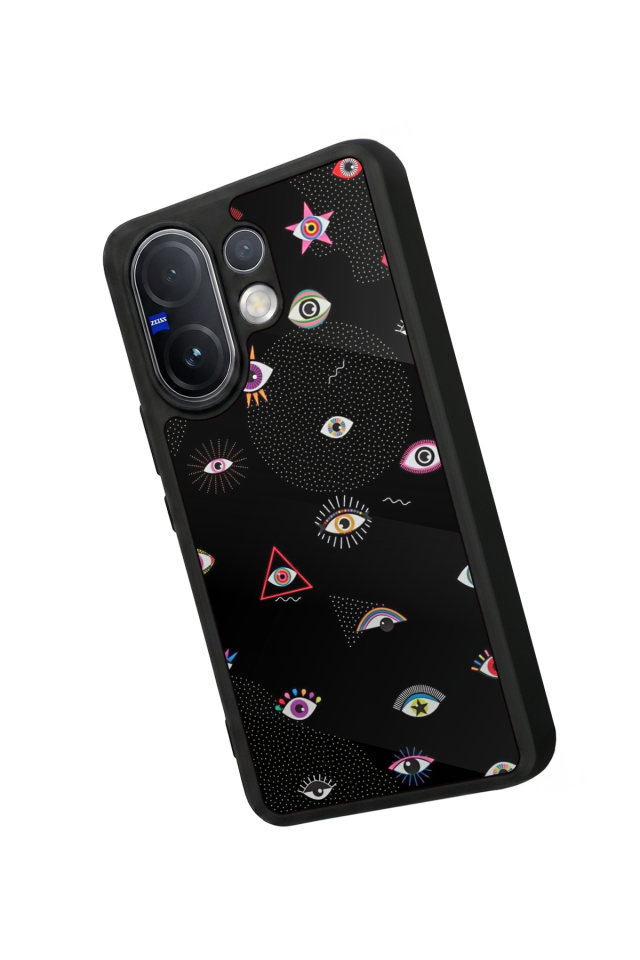 Vivo V60 Uyumlu Göz Tasarımlı Glossy Premium Kılıf