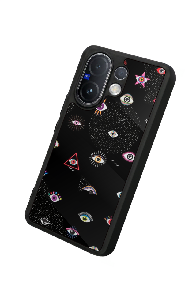 Vivo V60 Uyumlu Göz Tasarımlı Glossy Premium Kılıf