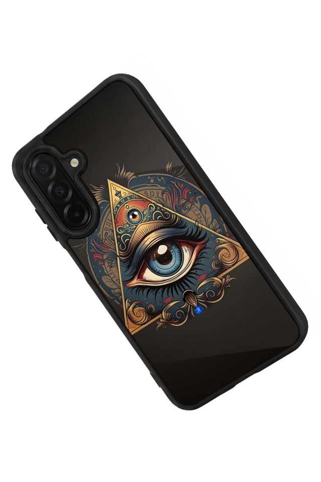 Samsung Galaxy A56 Uyumlu Göz Tasarımlı Glossy Premium Kılıf