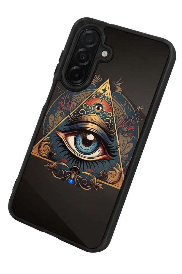 Samsung Galaxy A56 Uyumlu Göz Tasarımlı Glossy Premium Kılıf