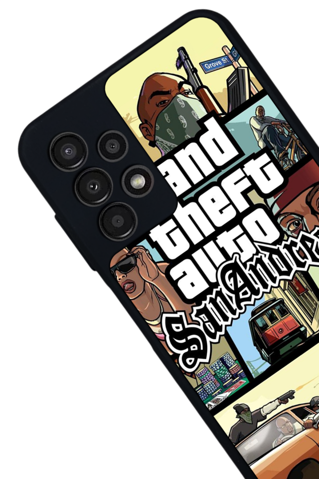 Samsung Galaxy A23 Uyumlu GTA Tasarımlı Glossy Premium Kılıf