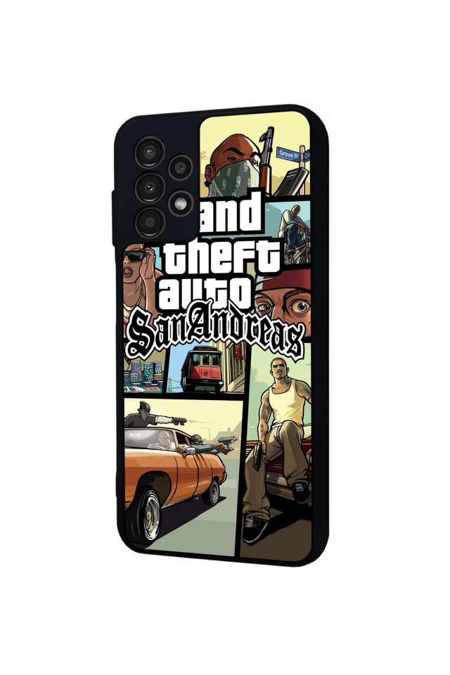 Samsung Galaxy A23 Uyumlu GTA Tasarımlı Glossy Premium Kılıf