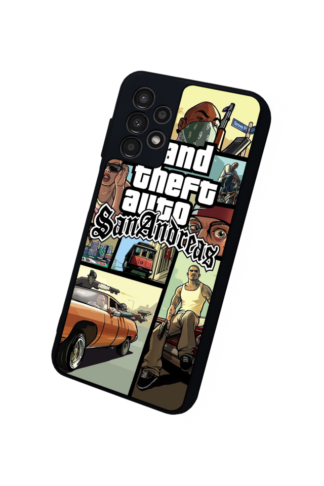 Samsung Galaxy A23 Uyumlu GTA Tasarımlı Glossy Premium Kılıf