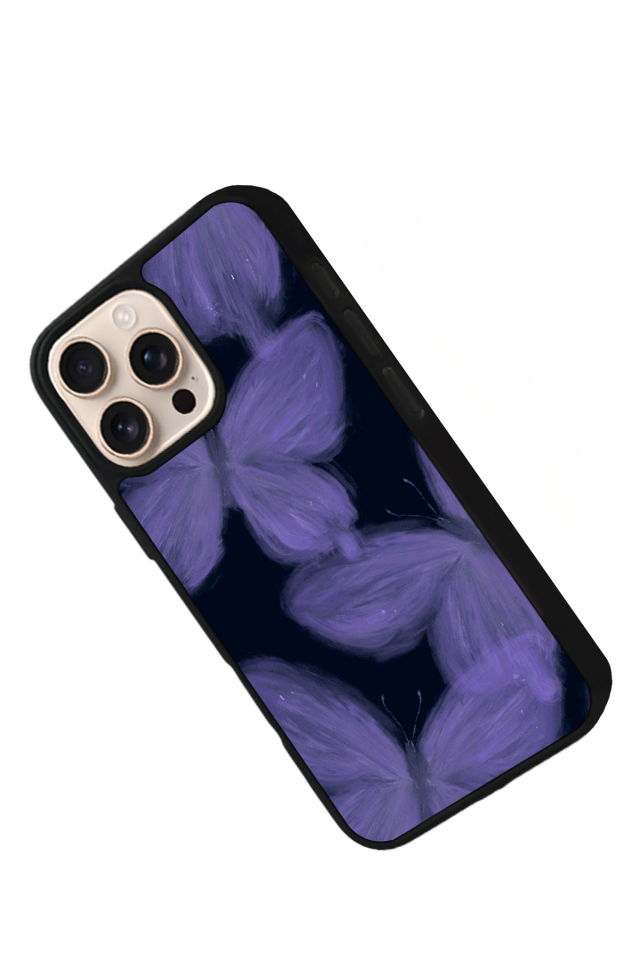 iPhone 14 Pro Max Uyumlu Kelebek Tasarımlı Glossy Premium Kılıf