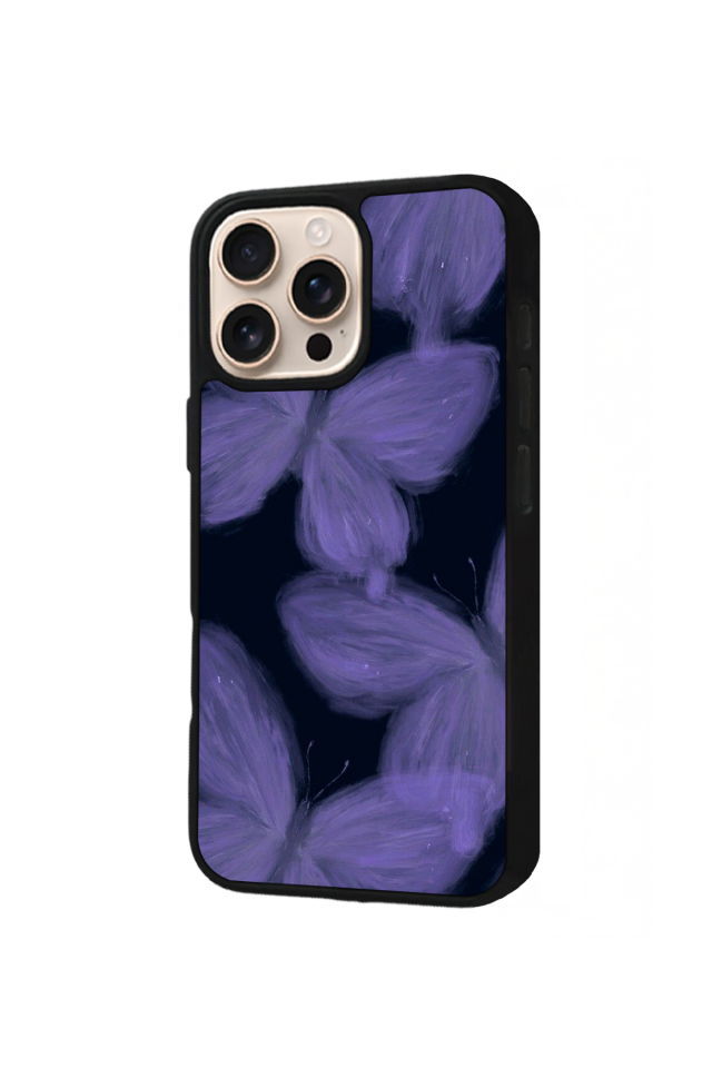 iPhone 14 Pro Max Uyumlu Kelebek Tasarımlı Glossy Premium Kılıf