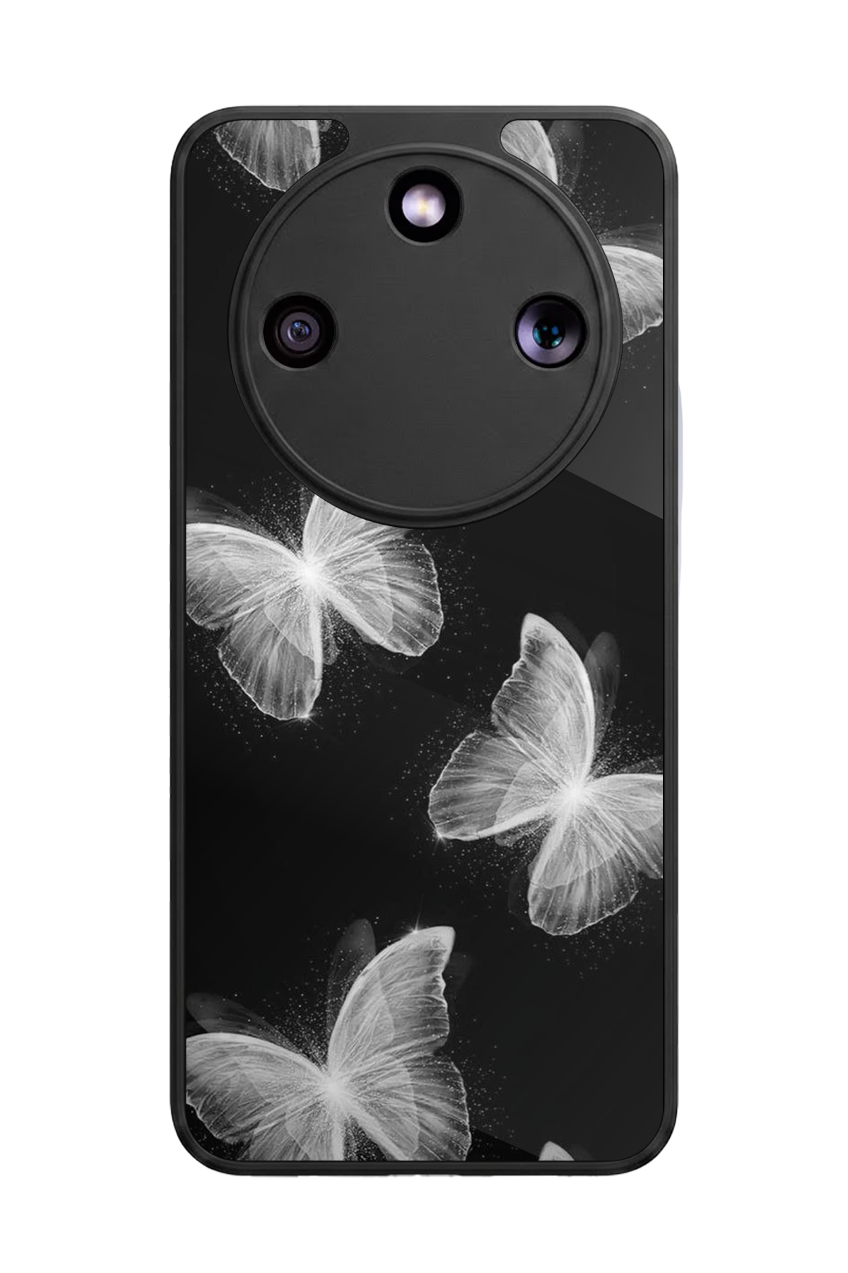 Honor Magic 8 Lite Uyumlu Kelebek Tasarımlı Glossy Premium Kılıf