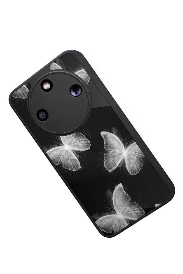 Honor Magic 8 Lite Uyumlu Kelebek Tasarımlı Glossy Premium Kılıf