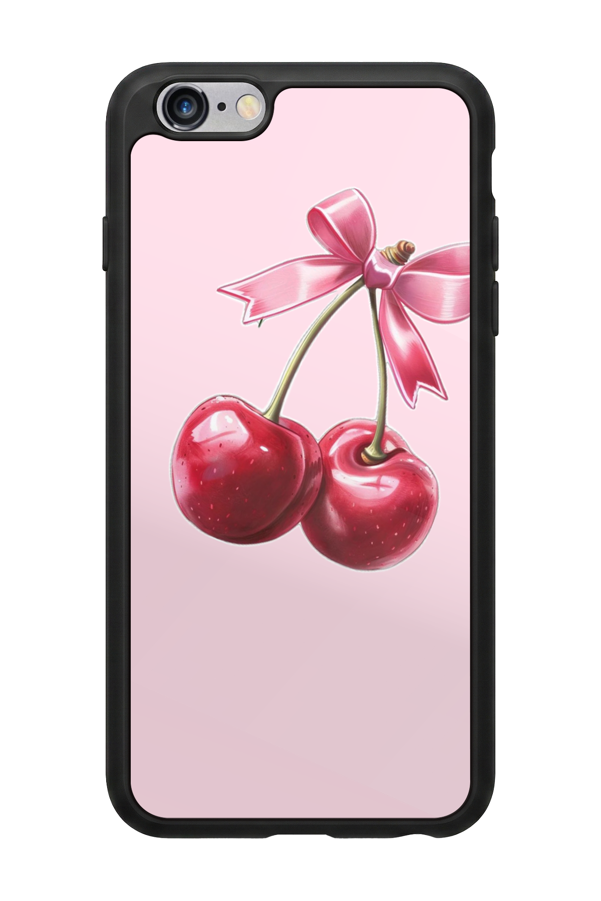 iPhone 6 Plus Uyumlu Kiraz Tasarımlı Glossy Premium Kılıf
