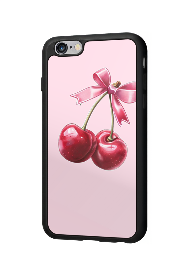iPhone 6 Plus Uyumlu Kiraz Tasarımlı Glossy Premium Kılıf