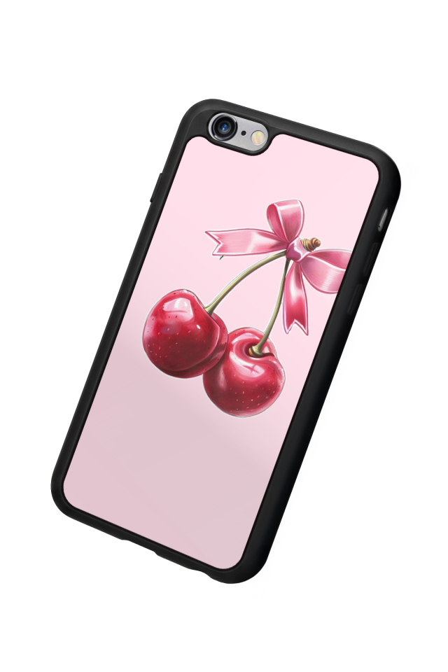 iPhone 6 Plus Uyumlu Kiraz Tasarımlı Glossy Premium Kılıf