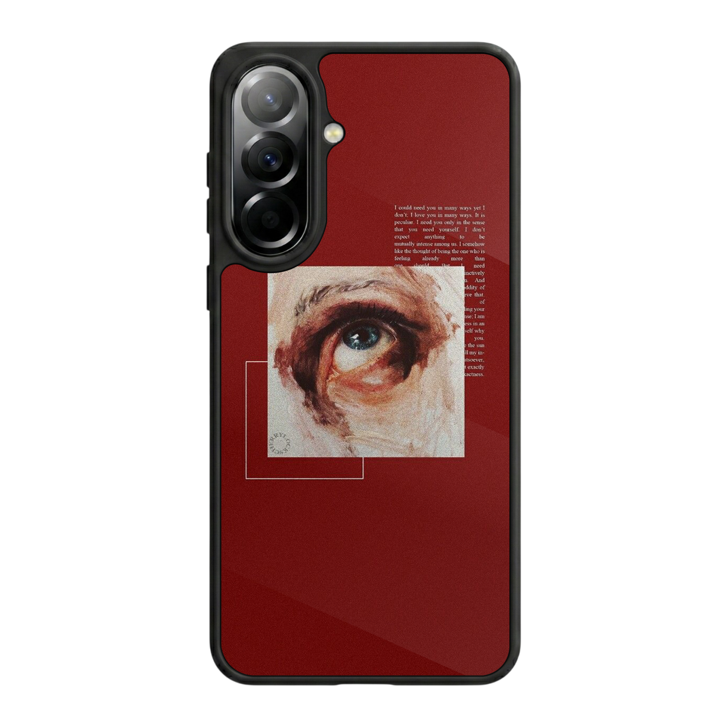 Samsung Galaxy A37 Uyumlu Kirmizi Tasarımlı Glossy Premium Kılıf