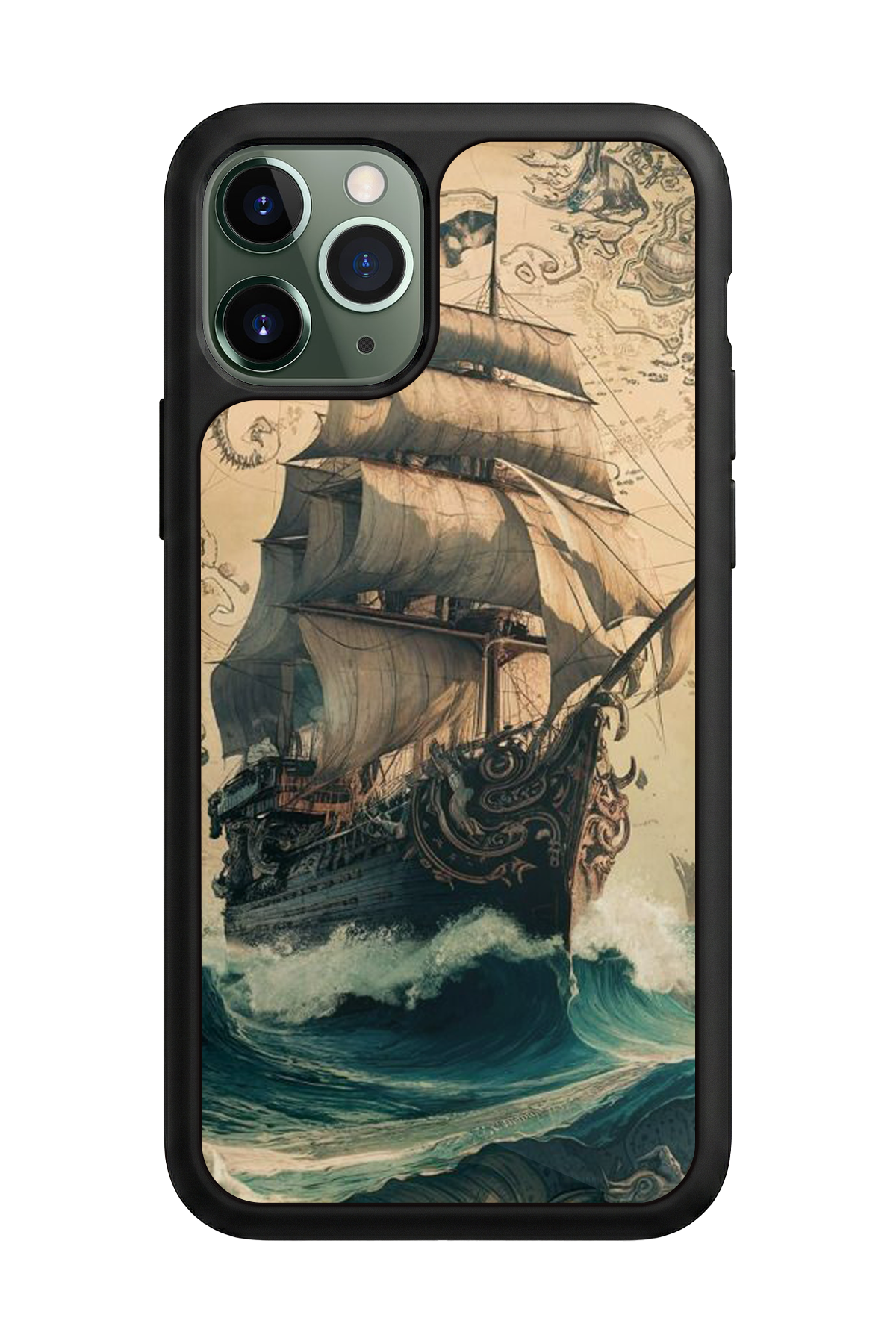 iPhone 11 Pro Uyumlu Korsan Tasarımlı Glossy Premium Kılıf