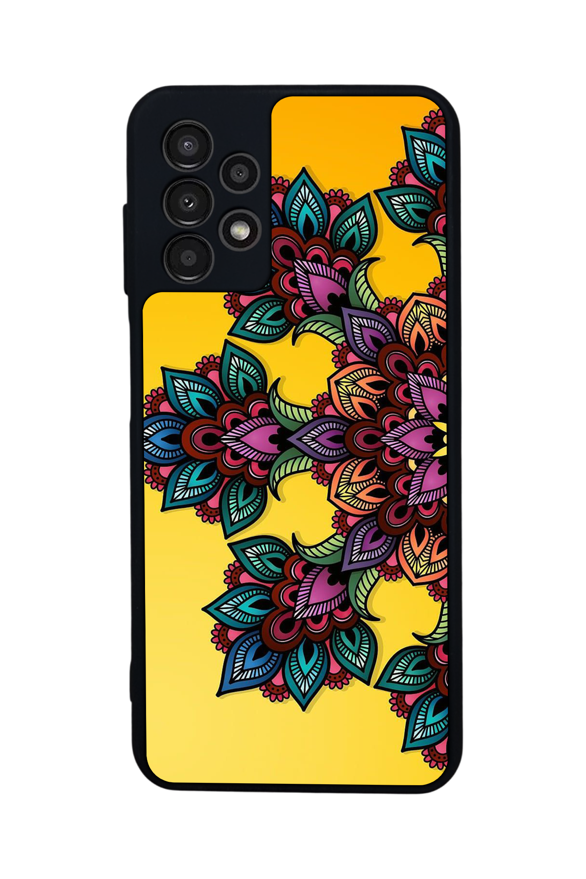Samsung Galaxy A23 Uyumlu Mandala Tasarımlı Glossy Premium Kılıf