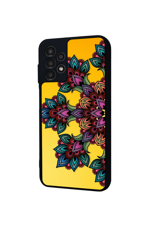 Samsung Galaxy A23 Uyumlu Mandala Tasarımlı Glossy Premium Kılıf