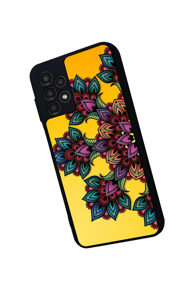 Samsung Galaxy A23 Uyumlu Mandala Tasarımlı Glossy Premium Kılıf