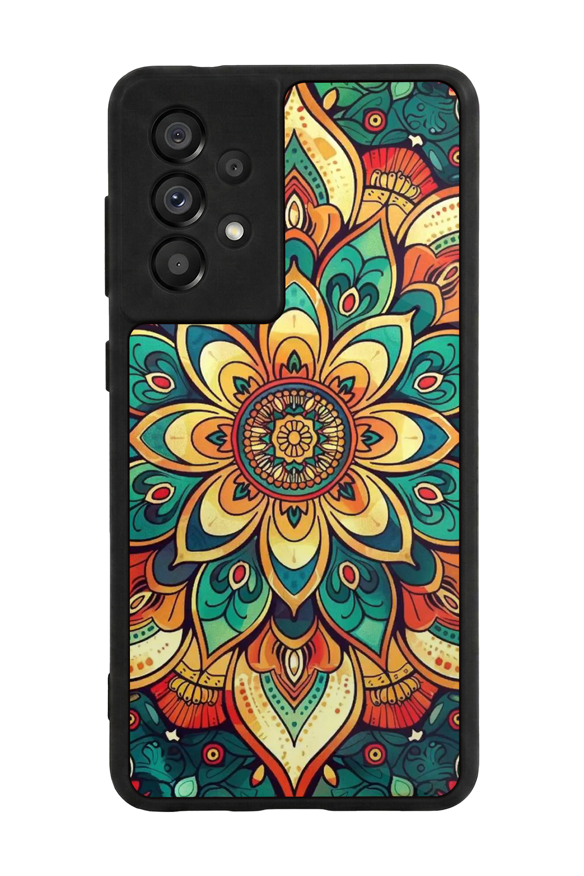 Samsung Galaxy A73 Uyumlu Mandala Tasarımlı Glossy Premium Kılıf