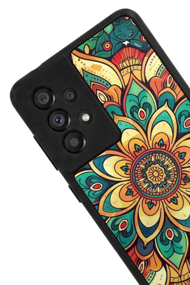 Samsung Galaxy A73 Uyumlu Mandala Tasarımlı Glossy Premium Kılıf