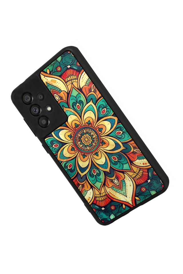 Samsung Galaxy A73 Uyumlu Mandala Tasarımlı Glossy Premium Kılıf