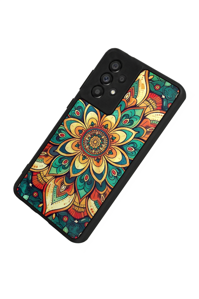 Samsung Galaxy A73 Uyumlu Mandala Tasarımlı Glossy Premium Kılıf