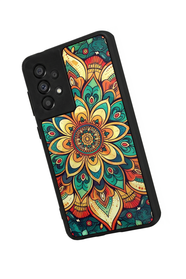 Samsung Galaxy A73 Uyumlu Mandala Tasarımlı Glossy Premium Kılıf