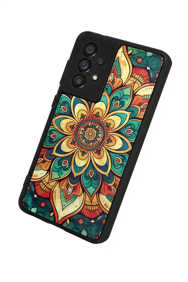 Samsung Galaxy A73 Uyumlu Mandala Tasarımlı Glossy Premium Kılıf