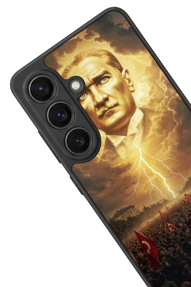 Samsung Galaxy S26 Uyumlu Mustafa Kemal Ataturk Tasarımlı Glossy Premium Kılıf