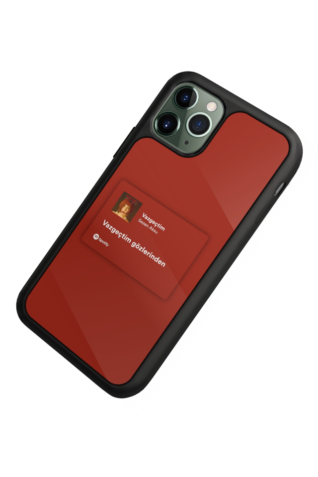 iPhone 11 Pro Max Uyumlu Sarki Sozleri Tasarımlı Glossy Premium Kılıf