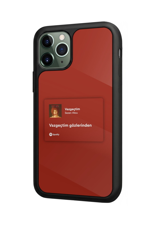 iPhone 11 Pro Max Uyumlu Sarki Sozleri Tasarımlı Glossy Premium Kılıf